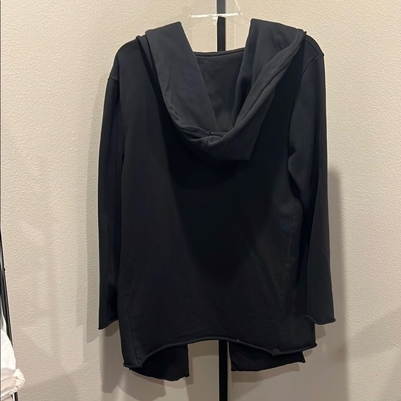 Black Utility Jacket with Hood and Relaxed Fit - Picture 3 of 3